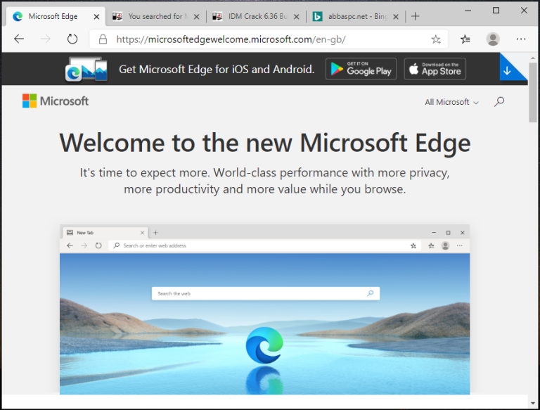Microsoft Edge 100.0.1169.1 Crack + Serial Key Full Version